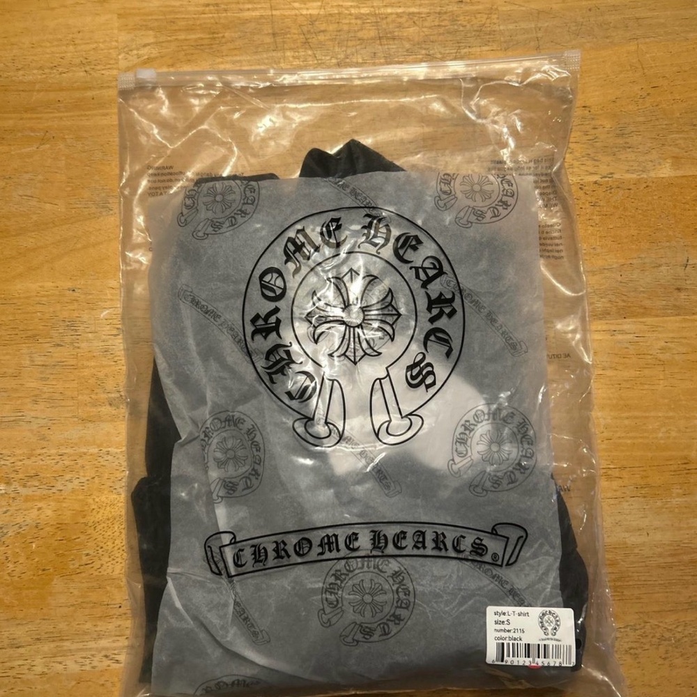 Chrome Hearts Black Tee in Branded Protective Bag